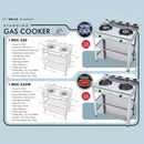 Milux Dapur Berdiri 2 Tingkat - Stainless Steel Standing Cooker MSS230 MSS-230 MSS-232IR