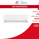 Midea Penyaman Udara 1.0HP Split Wall Mounted Type Inverter Air-Conditioner MSCE-10CRFN8 (FULL SET)