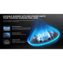 Midea Dapur Gas Meja Keluli Tahan Karat - Stainless Steel Tabletop Gas Hob MGS-T211S