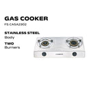 Faber Casa Series Stainless Steel 2 Burners Gas Stove Gas Cooker FS CASA 2302
