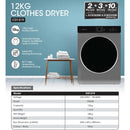 Khind Pengering Kain (12KG) Air Vented Tumble Clothes Dryer CD1219