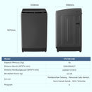 CHiQ Mesin Basuh Automatik (10KG) Washing Machine Top Load CTL100-600