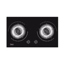 Rubine 2 Burner Glass Hob Built In Gas Cooker RGH-BRAVA X-2B-BL / RGH-VERRA2B-SK / RGH-FIGATA2B-BL