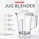 Balang Jar untuk Pengisar Blender Accessories Jug Compatible Model Toshiba (1.5 L) BL-60PHNMY BL-60PHNMY-JUG