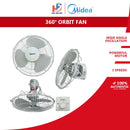 Midea Kipas Auto (16'') Auto Wall Fan 3 Blades Orbit Fan MF-16AF26G