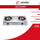 Sayang Dapur Gas Double Burner Gas Cooker ELH0702