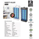 Khind Pembunuh Serangga 20W Insect Killer IK2102P (WHITE / BLACK)