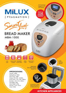 Milux Mesin Pembuat Roti Bread Maker MBM-1000