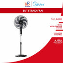 Midea Kipas Berdiri - 16" Stand Fan with Versatile Control by Knob MF-16FS23MT