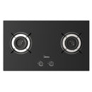 Midea Dapur Gas Tanam Built In Two Burners Glass Hob (76 cm) MGH-76Q60B MGH-2461GL