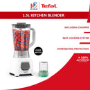 Tefal Pengisar 1.5L Blendeo Blender with Ice Crush (450W) Pengisar Mixer Juicer BL2B1165