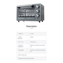 Butterfly Ketuhar Elektrik - Electric Oven 20L BEO-5223