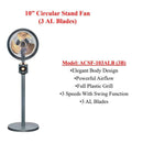 Aiwa Kipas Berdiri Circular Stand Fan (10") 3B ACSF-103ALB
