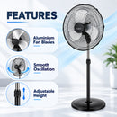 Milux Industrial Stand Fan MISF-1801 (18") MISF-2001 (20")