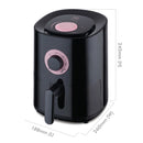 Milux Penggoreng Udara (1.2L) Euro Uno Mini Air Fryer EUAF-120