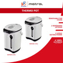 MISTRAL Periuk Termal Elektrik Electric Thermal Airpot MAP406 (4L) MAP606 (6L) (Black White)