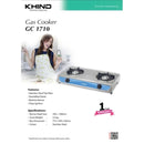 Khind Dapur Gas Double Gas Cooker GC1710