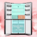 CHiQ Peti Sejuk 4 Pintu Refrigerator 4 Door Glass Bespoke Fridge Inverter (628L) CCD628NG-GWH CCD628NG-GBP