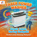Faber Mesin Basuh Semi Auto Washing Machine FWM-SM80GR (8KG) / FWM-SM901DG (9KG)
