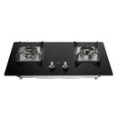 Haier Dapur Gas - Gas Hob Tempered Glass Gas Cooker (Black) HC-Q27266
