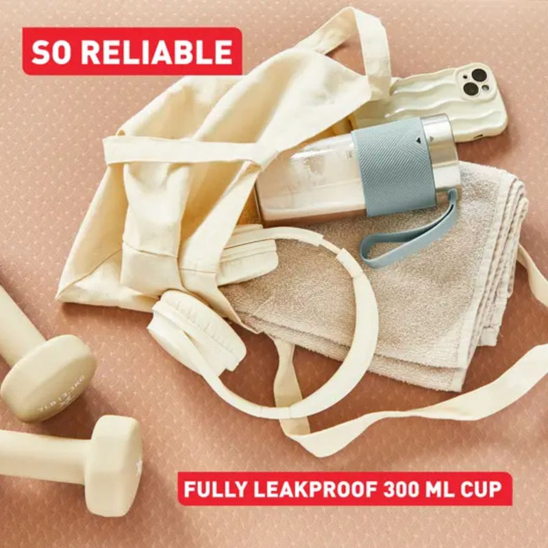 Tefal Lightmix Portable Electric Juicer Ice Crusher Fruit Blender BL1C0430 (BLUE / YELLOW)