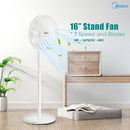 Midea Kipas Berdiri Stand Fan (16") 3 Speeds MF-16FS23C-BK MF-16FS23C-WT