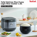 Tefal Periuk Nasi 1.8L (10Cup) Delirice Plus Fuzzy Logic Rice Cooker RK776B