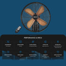 Rezo 16'' Wall Fan 4 Blade With Remote Control X20