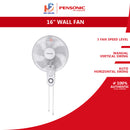 Pensonic Kipas Dinding Wall Fan 16" PWF-4901