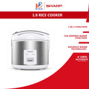 Sharp Periuk Nasi (1.8L) Jar Rice Cooker KSFR18MYSL