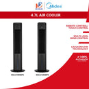 Midea Penyejuk Udara Air Cooler 4.7L Touch and Remote Control MAC472R0BPK MAC470R0BPK