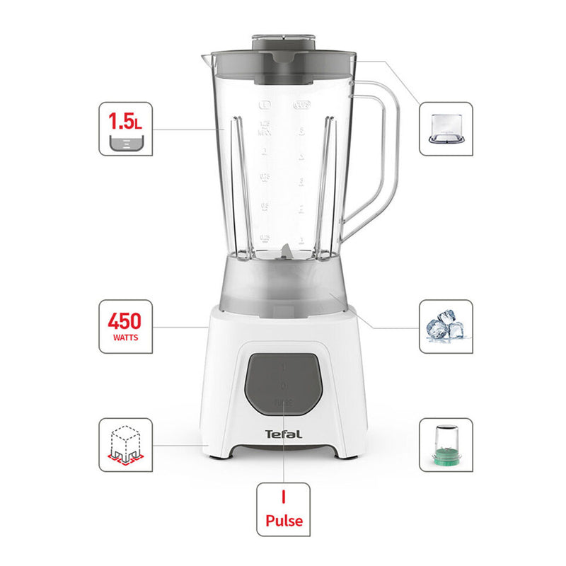 Tefal 1.5L Blendeo Blender with Ice Crush (450W) Pengisar Mixer Juicer BL2B1165