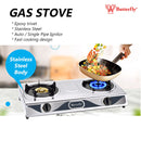 Butterfly Dapur Gas 2 Pembakar Stainless Steel Double Gas Stove BGC-628
