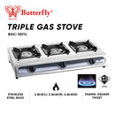Butterfly Dapur Gas 3 Pembakar Triple Burner Gas Stove BGC-3011L