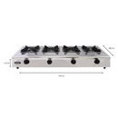 Chelstar Dapur Gas Komersial 4 Pembakar Stainless Steel Commercial 4 Burner Gas Stove CGC-411