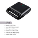 Aiwa 3 In 1 Multifunctional Sandwich Maker ASM-233