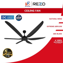 Rezo Kipas Siling 65'' Ceiling Fan 6 Blade DC Motor With Remote Control AIRLY666