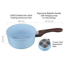 Milux Euro Uno 18CM Sauce Pan With Glass Lid EUCW-180G