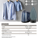 Khind Seterika Wap Steam Generator Iron Ceramic Anti-Stick Soleplate SI501P