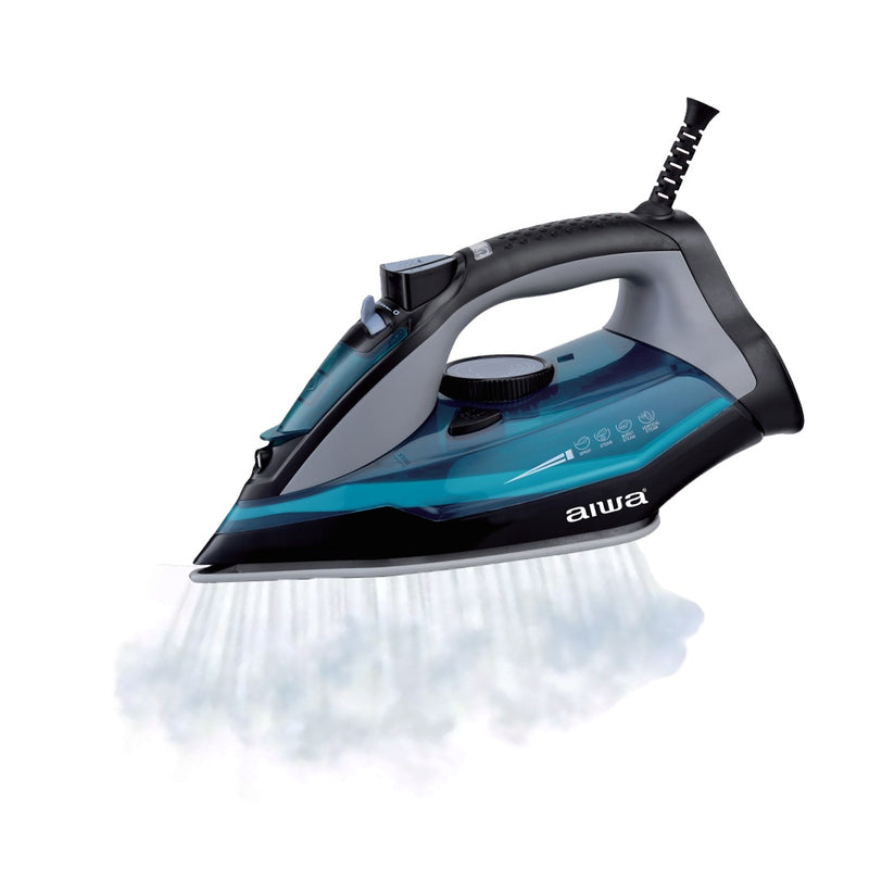 AIWA Steam Iron With Ceramic Coating Soleplate AW-128SI
