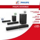 Philips Soundbar 2.0 CH Enhanced Stereo TAB4000/98 / 2.1 With Wireless Subwoofer TAB5500/98 TAB4500/98