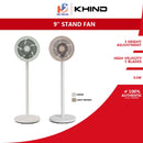 Khind Kipas Berdiri (9'') Stand Air Circulator AC9501SA (Light Green / Light Brown)