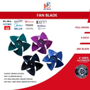 Bilah Kipas Turbo / Daun Kipas - Fan Blade 8" for Accessories Multi Brand Compatible Model Phison/Milux/Sayang/Butterfly