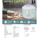 Khind Periuk Nasi - 1.0L Jar Rice Cooker RCJ1008 RCJ1009