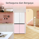 CHiQ Peti Sejuk 4 Pintu Refrigerator 4 Door Glass Bespoke Fridge Inverter (628L) CCD628NG-GWH CCD628NG-GBP