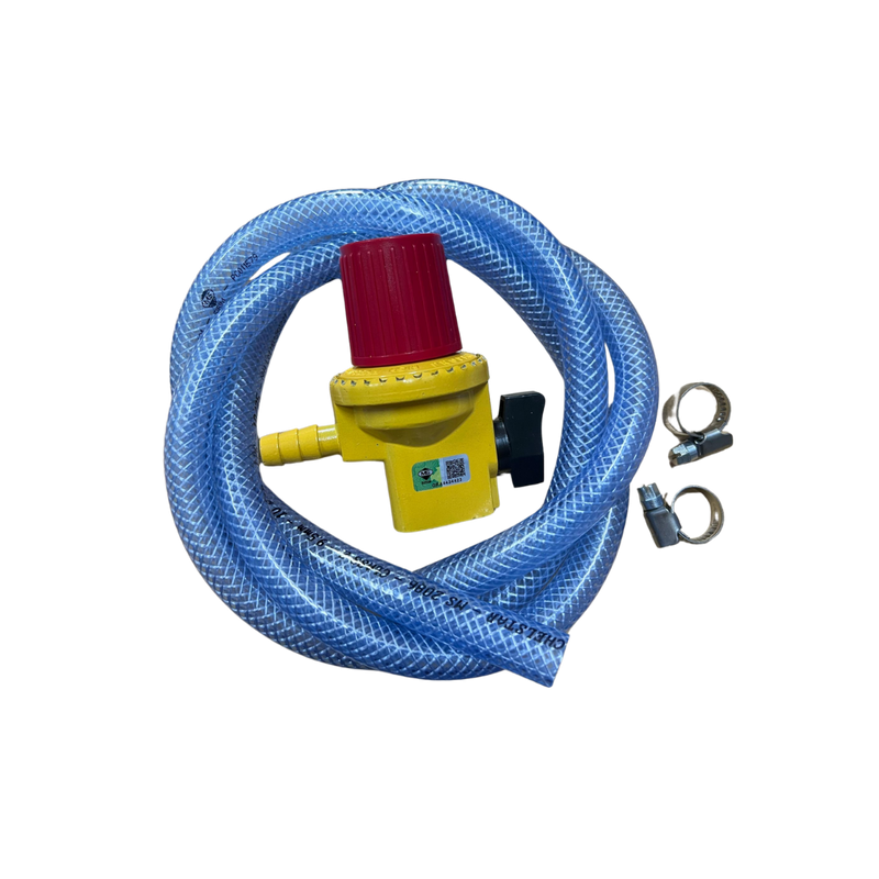 Eurogas / Apro / Milux / KSHome / Chelstar - Sirim Safety Low Pressure Gas Regulator Complete Double Safety Rubber Hose M-198F