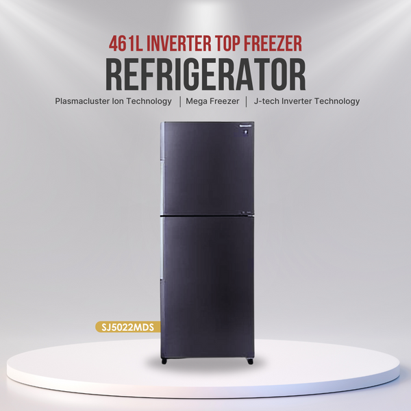 Sharp 461L 2 Door Inverter Refrigerator SJ5022MDS