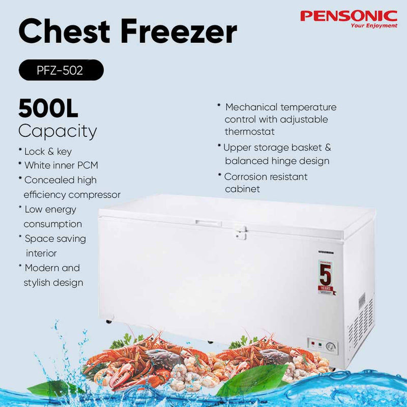 Pensonic 500L Chest Freezer PFZ-502