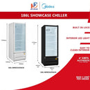 Midea Showcase Chiller 186L MDRZ263FGG30 MDRZ262FGG30
