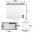 Midea Peti Sejuk Beku Aiskrim White Ice Cream Freezer INVERTER QUATTRO MDRZ163FEG01Y (110L) MDRZ293FEG01Y (220L)